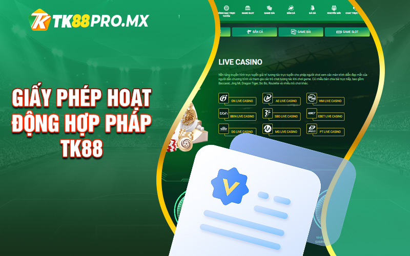 Giấy Phép Hoạt Động Hợp Pháp Tk88